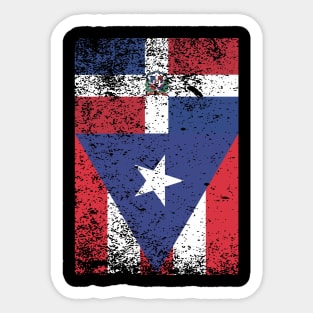 Domirican - Puerto Rican and Dominican Pride Sticker